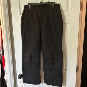 Lands' End Black Snow Pants